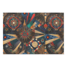 Vibrant blå "Ancienta inhemska kemikalier"-figursä