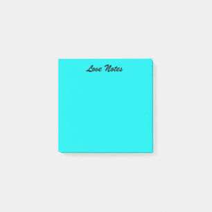 Vibrant blå post-it block