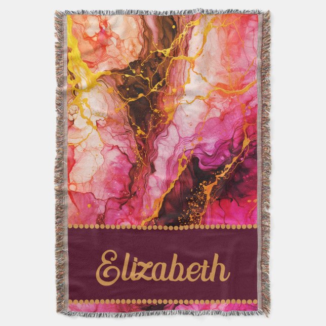 Vibrant Bläck Fusion Filt (Framsidan Vertikal)