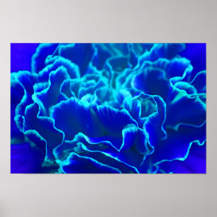Vibrant blått och blåfärgad blåfärgad blåfärgad bl poster