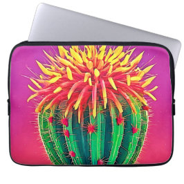 Vibrant Blodkaktus Laptop Fodral