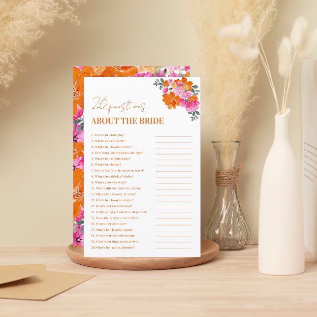 Vibrant Blommigt 20 frågor om spelet (Skapare uppladdad)