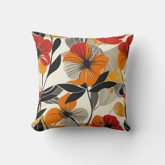 Vibrant Blommigt Cushion Kudde