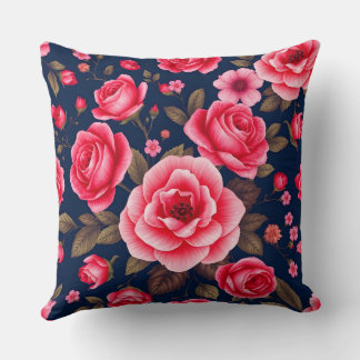 Vibrant Blommigt Elegance Pillow Kudde