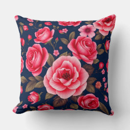 Vibrant Blommigt Elegance Pillow Kudde