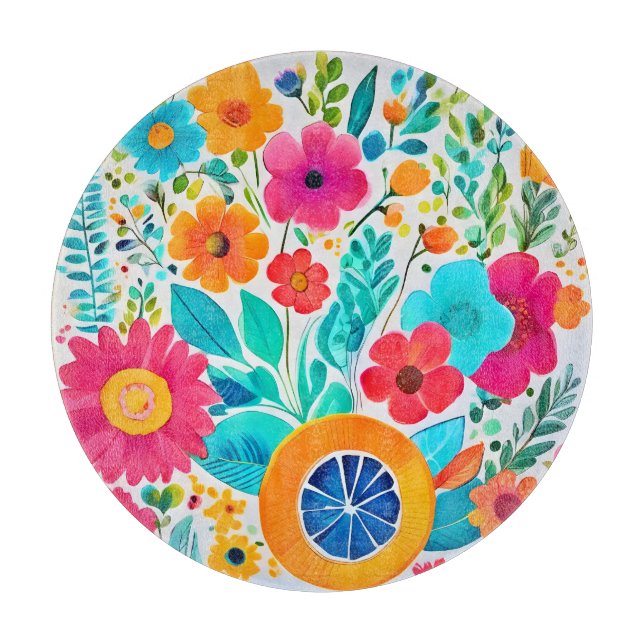 Vibrant Blommigt Fiesta (Framsidan)