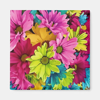 Vibrant Blommigt Magnet