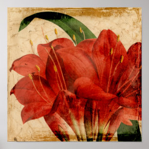 Vibrant Blommigt VIII Poster