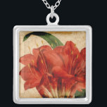Vibrant Blommigt VIII Silverpläterat Halsband<br><div class="desc">Blommigt</div>