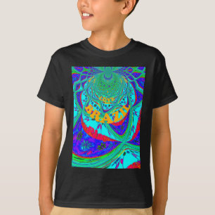 Vibrant Blommönster: Brasiliansk tribute Eat Kärle T-shirt