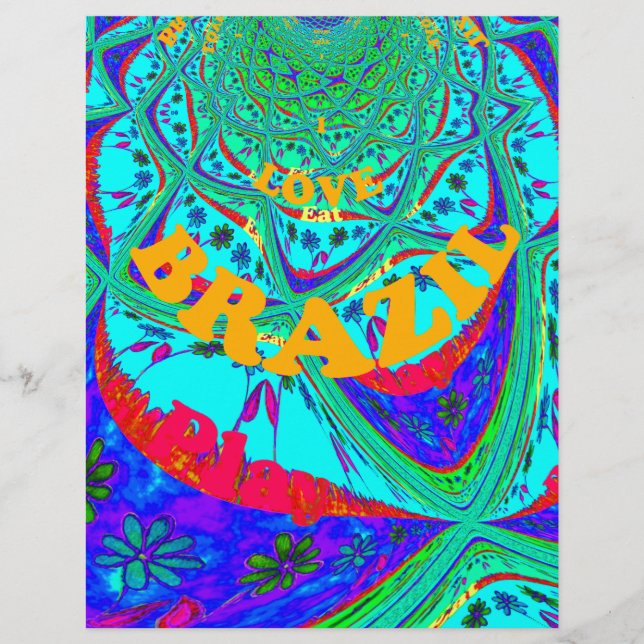 Vibrant Blommönster: Ett brasilianskt pris. (Framsida)