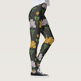 Vibrant Blommönster Leggings
