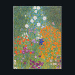 Vibrant Blomsterträdgård - Gustav Klimt Helg Vykort<br><div class="desc">Lägg till en liten elegans i din korrespondens med det här Gustav Klimt-Blomsterträdgården Postcard. Den här vykortsversionen visar Klimts svidande mästerverk i Art nouveau, och den tömmer blommönster och tungrodda detaljer som fångar skönheten och harmonin i en blommande trädgård. Perfekt för att skicka hjärtslitna meddelanden, samla in dem som konsthemorabilia,...</div>