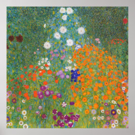 Vibrant Blomsterträdgård - Gustav Klimt Poster