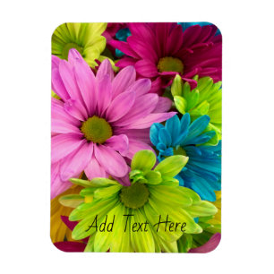 Vibrant Bloom - Färgfull Blommigt Art Magnet