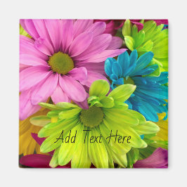 Vibrant Bloom - Färgfull Blommigt Art Magnet