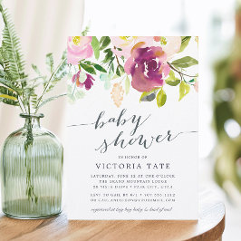 Vibrant Bloom | Inbjudan till babykläder för vatte