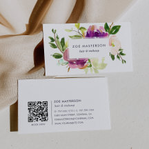 Vibrant Bloom | Modern Blommigt QR-kod