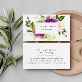 Vibrant Bloom | Modern Blommigt Visitkort