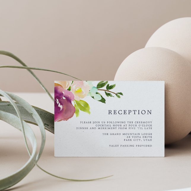 Vibrant Bloom-mottagningskort Tilläggskort (Skapare uppladdad)