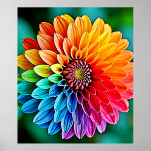 Vibrant Bloom of Hope och Joy Design Poster