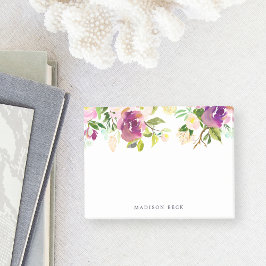 Vibrant Bloom-Personlig Post-it Block