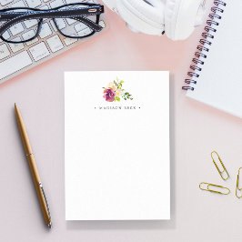 Vibrant Bloom-Personlig Post-it Block