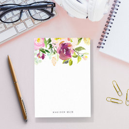 Vibrant Bloom-Personlig Post-it Block