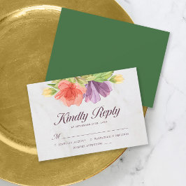 Vibrant Blooms Marble Kinly Svara OSA Kort