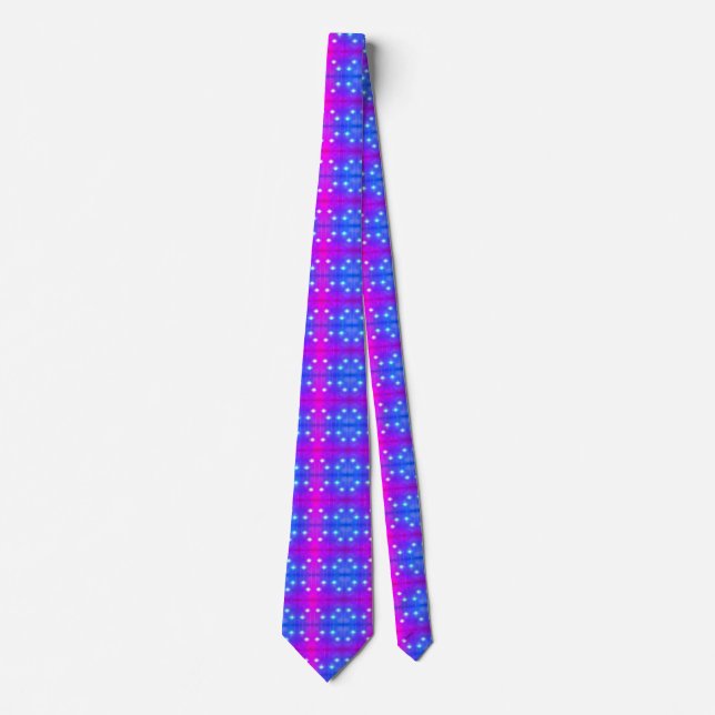 Vibrant Blue and Rosa Neck Tie Slips (Framsida)