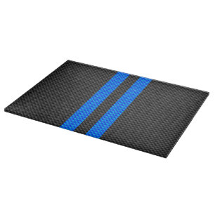 Vibrant Blue Carbon Fiber Stil Tävla Rand