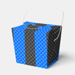 Vibrant Blue Carbon Fiber Stil Tävla Rand Presentaskar
