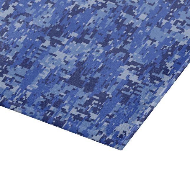 Vibrant Blue Digital Camo Camouflage Struktur (Hörn)