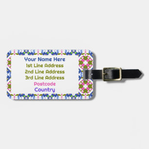 Vibrant Blue Girl's Travel Baggage Bagagebricka