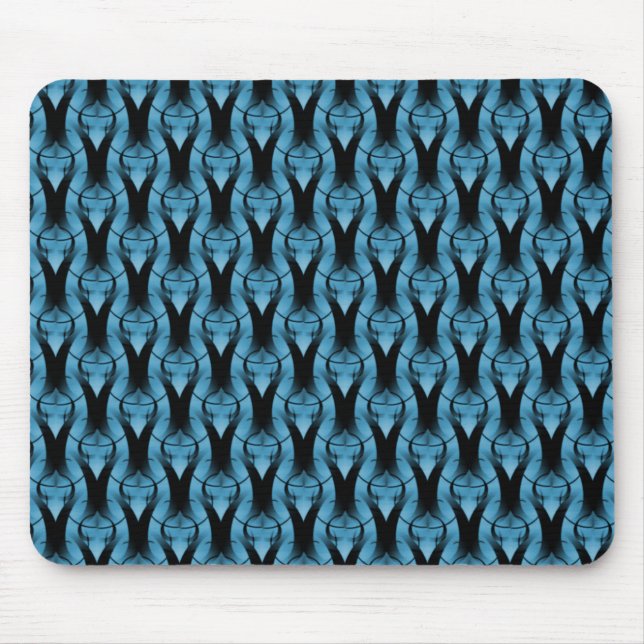 Vibrant Blue Modern Classic Mousepad Musmatta (Framsidan)