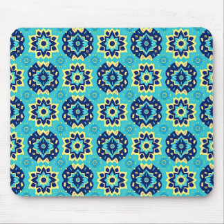 Vibrant Boho Chic Geometric Blommönster Musmatta