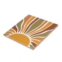 Vibrant Boho Terracotta Guld Sol