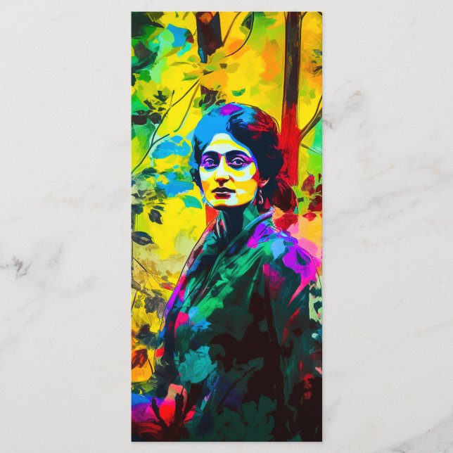 Vibrant bokmärke för höstbokmärke meny (Framsida)