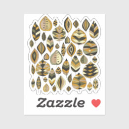 Vibrant Bold Foliage Yellow Green Klistermärken