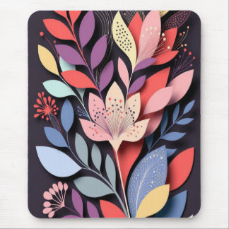 Vibrant Botanical Paper-Cut Bloom Musmatta