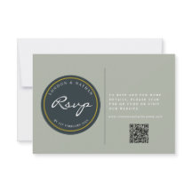 Vibrant botaniskt Blommigt Bröllop QR-kod