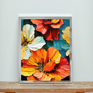 Vibrant Bouquet: En Firande närmare Färg Fototryck