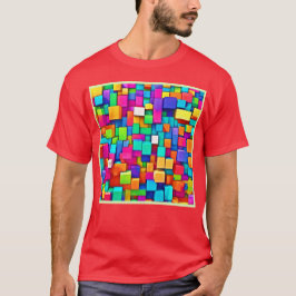 Vibrant Broken Blocks T Shirt