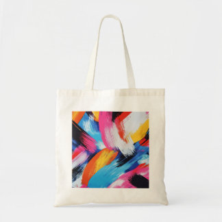 Vibrant Brushstroke Tote Tygkasse