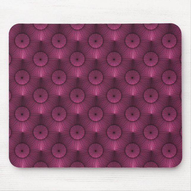 Vibrant Burgundy Ultramodern Chic Mousepad Musmatta (Framsidan)