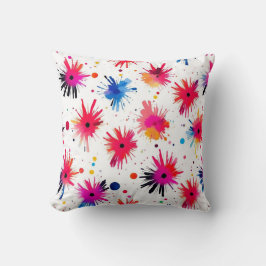 Vibrant Burst Abstrakt Mönster Kudde