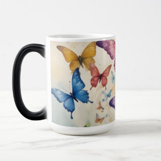 Vibrant Butterfly Mugg: Lägg till en naturröra Magisk Mugg