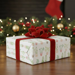 Vibrant Cactus-ThANT Wrapping Papper Presentpapper