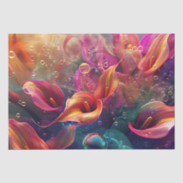 Vibrant Calla Lillie Translucent Bubble Decoupage