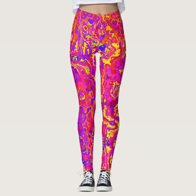 Vibrant Camo Leggings (Framsida)